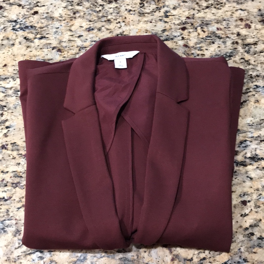 Old nay traditional Burgundy blazer sz M